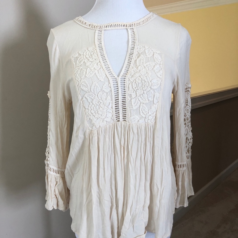 Cream blouse